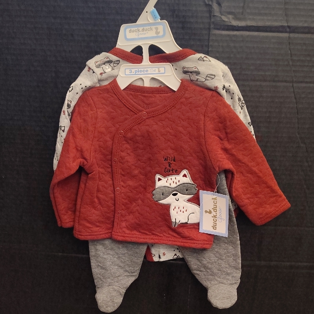 Duck Duck Goose Baby Outfit Set